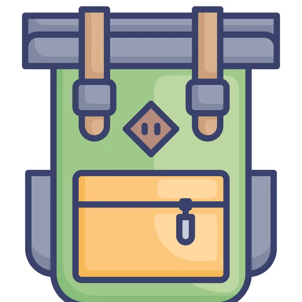 Backpack Bag Baggage Icon — Stock Vector