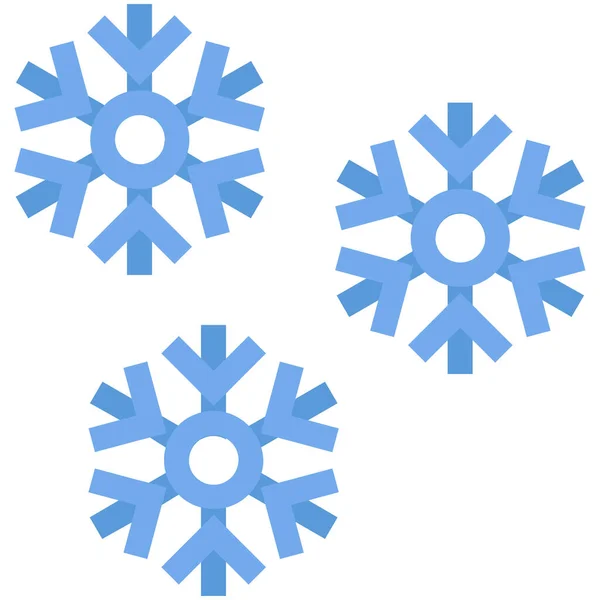 Ícone Neve Gelada Categoria Inverno — Vetor de Stock