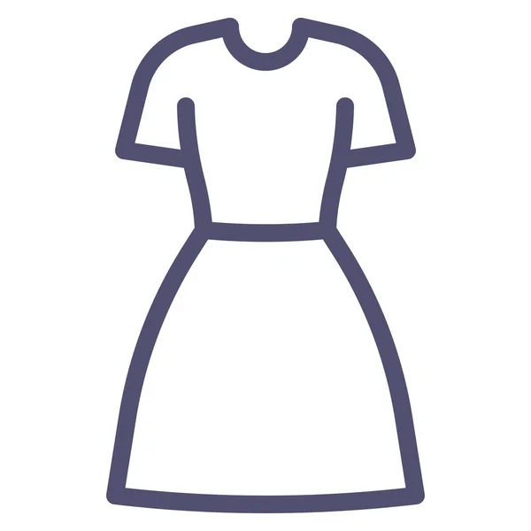 Ikona Sukni Odzieżowej Kategorii Ubrania Akcesoria — Wektor stockowy