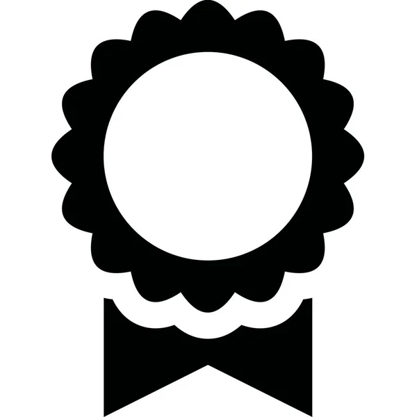 Prix Icône Ruban Badge Dans Style Contour — Image vectorielle