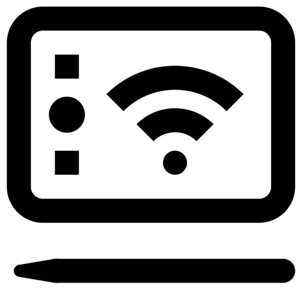 Dispositivo Desenho Ícone Eletrônico Estilo Esboço — Vetor de Stock