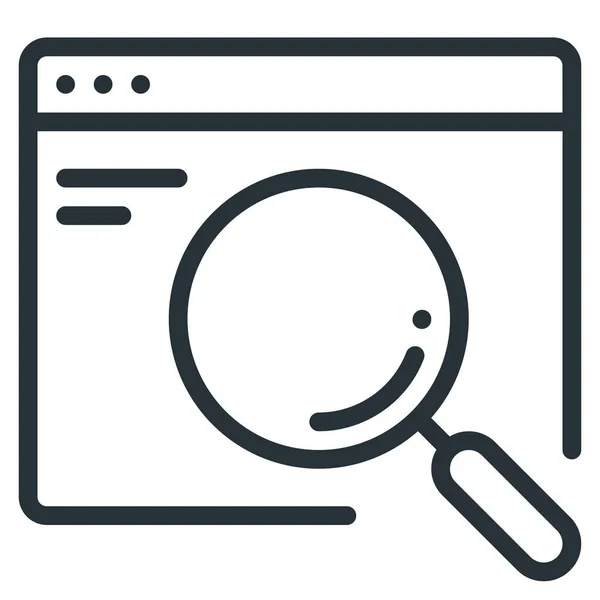 Análisis Búsqueda Seo Icono Estilo Esquema — Archivo Imágenes Vectoriales