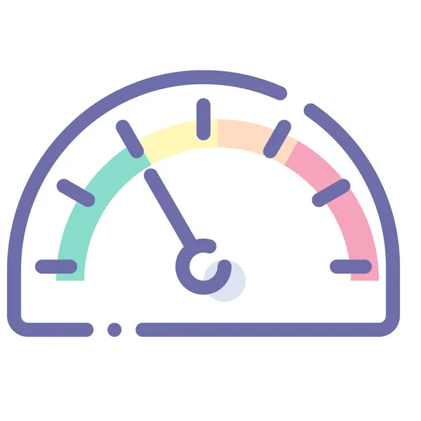 Dashboard Gauge Speed Icon — Stock Vector