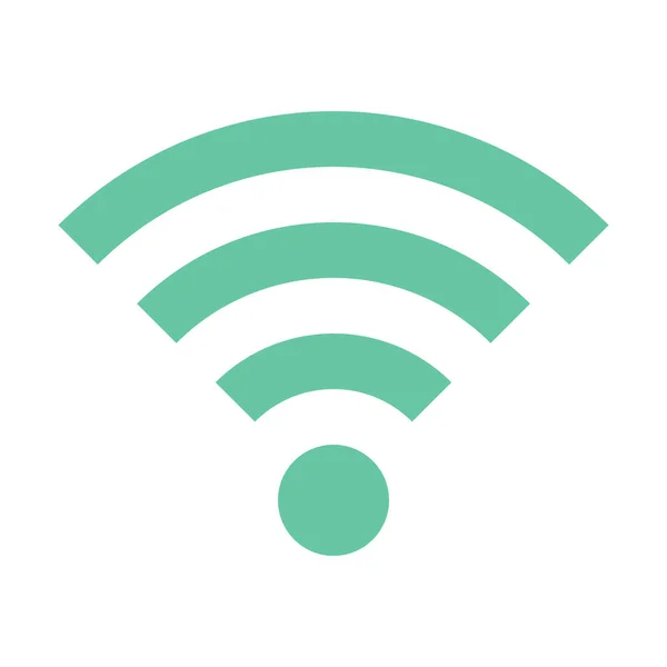 Conectar Señal Wifi Icono Estilo Plano — Vector de stock