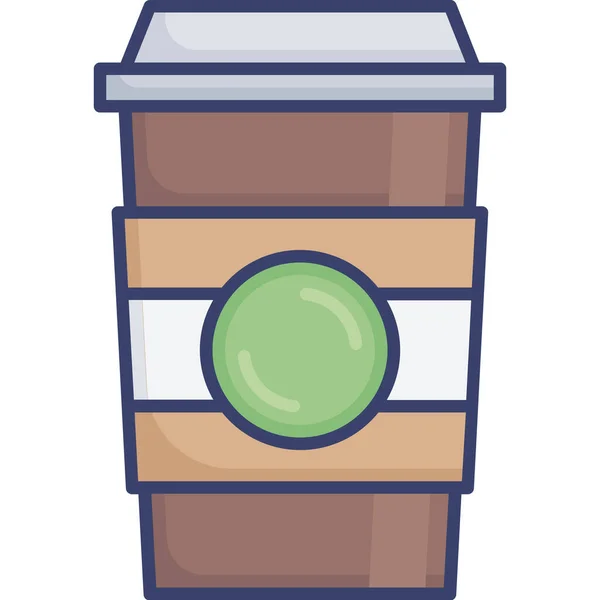 Beverage Coffee Container Icon — Stock Vector