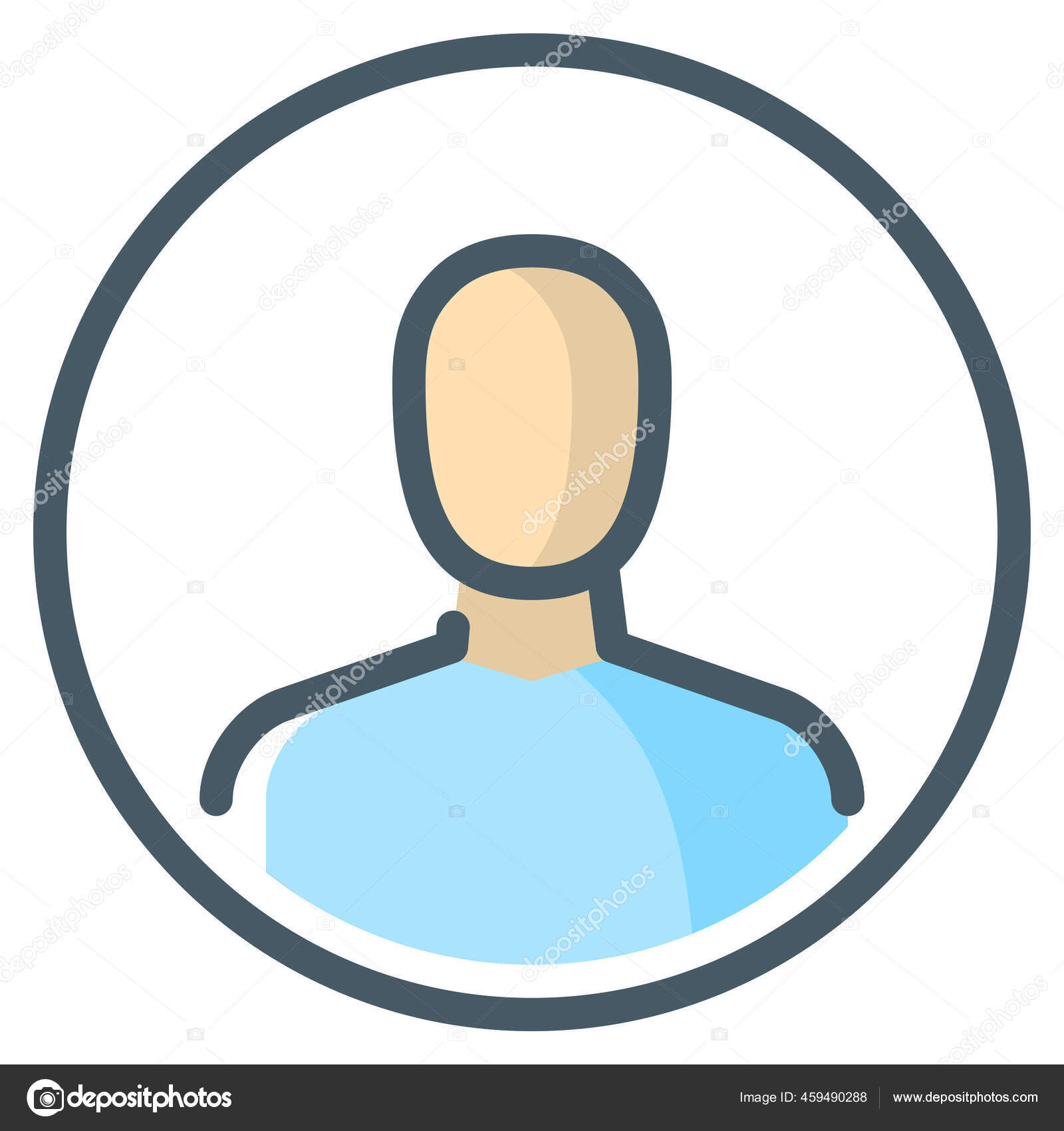 Kontonummer Avatarmanikon Fylt Omriss stockvektor © iconfinder #459490288, image size:1600x1700