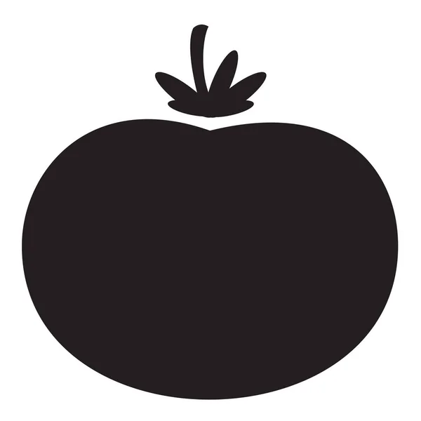 Tomate Vegetal Icono Sólido Estilo Sólido — Vector de stock