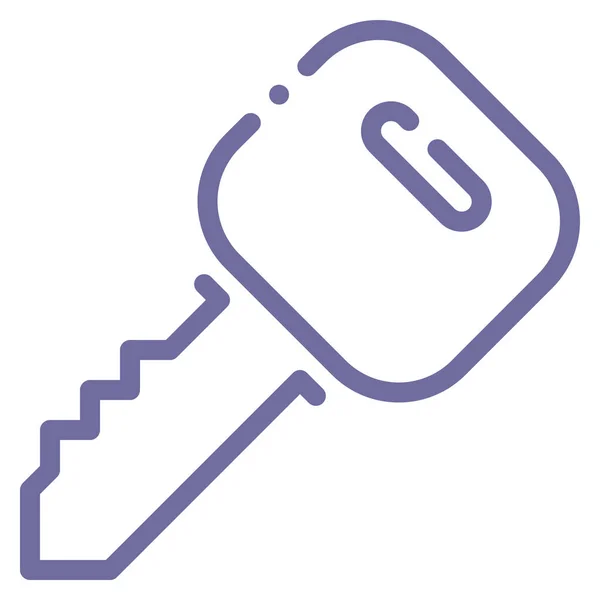 Autoschlüssel Symbol Der Kategorie Computer Internet Sicherheit — Stockvektor