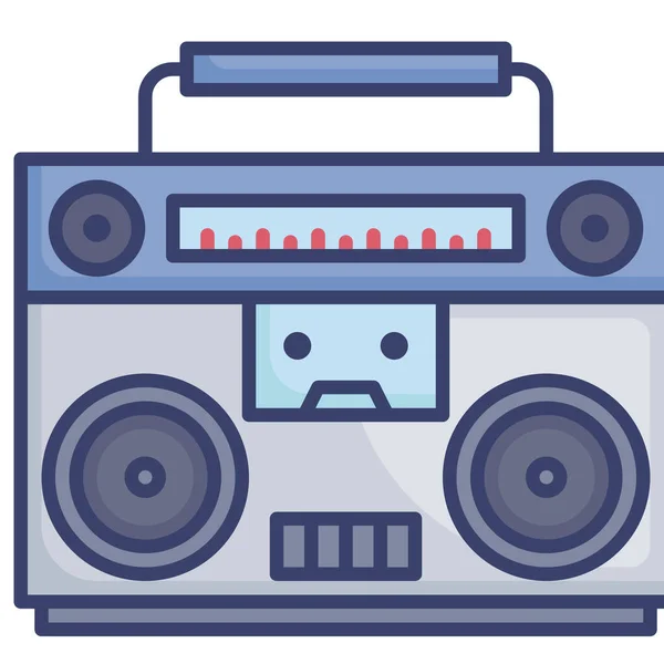 Icono Del Reproductor Música Audio — Vector de stock