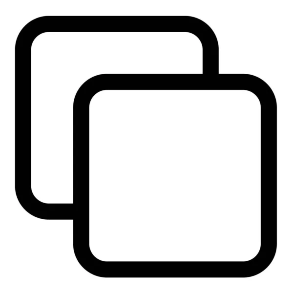 Ikona Umístění Vrstvy Pozadí Stylu Osnovy — Stockový vektor