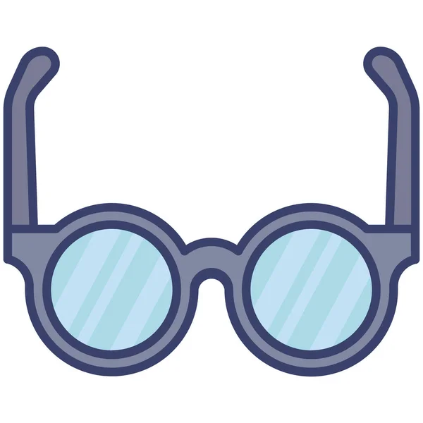 Gafas Educación Icono Nerd — Vector de stock