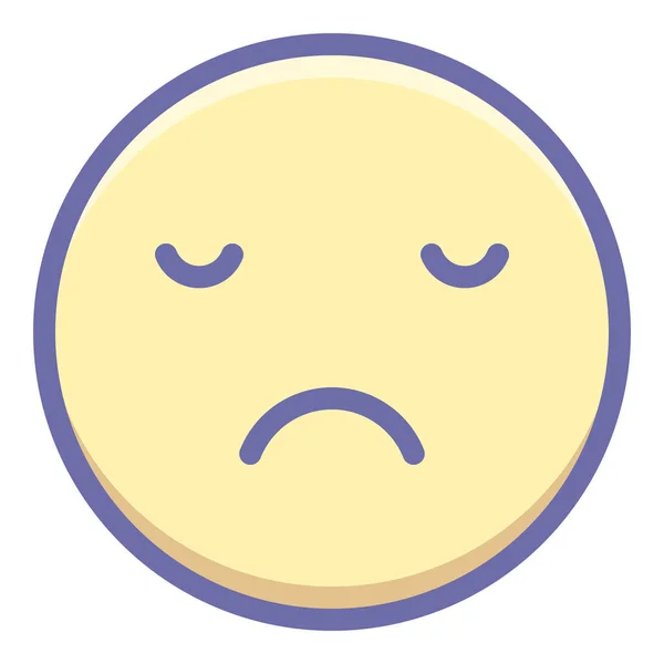 Teleurgestelde Emoji Unamused Icoon Avatars Categorie — Stockvector