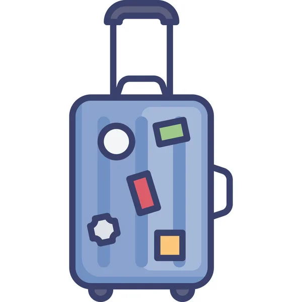 Taschengepäck Symbol — Stockvektor