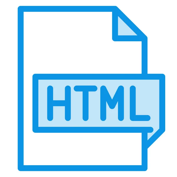 拡張子に Htmlを持つファイル フォルダカテゴリのアイコン — ストックベクタ