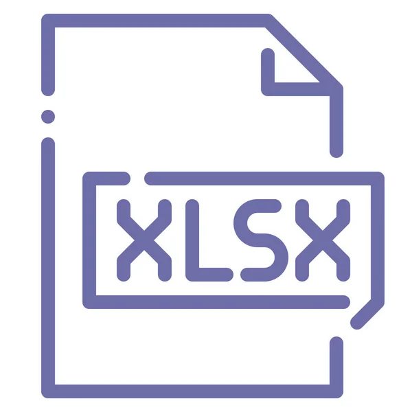 Extension File Spreadsheet Icon — Stock Vector