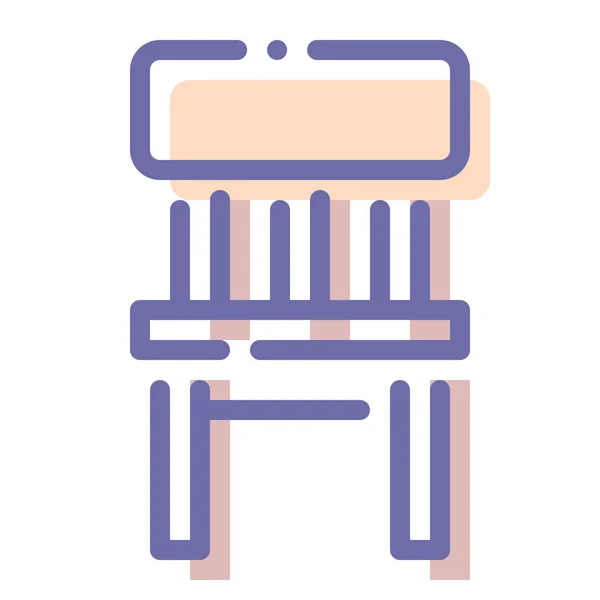 椅子家具内部图标 — 图库矢量图片