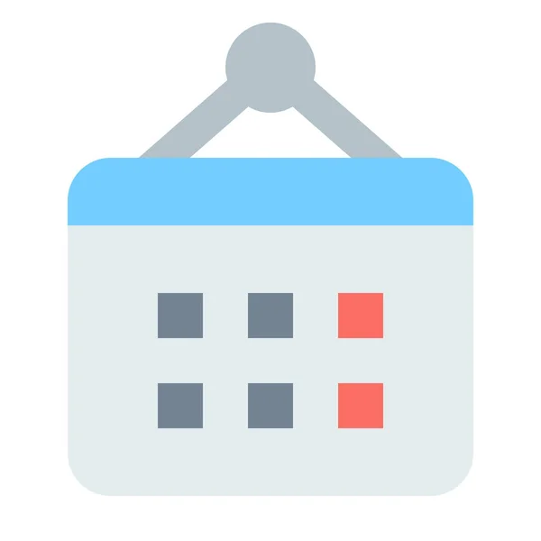 Calendario Evento Mes Icono Estilo Plano — Vector de stock