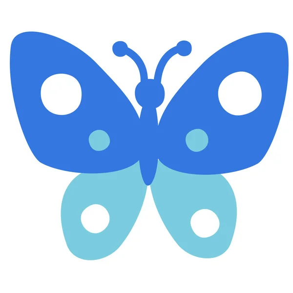 Тваринний Метелик Flat Icon Стилі Flat — стоковий вектор