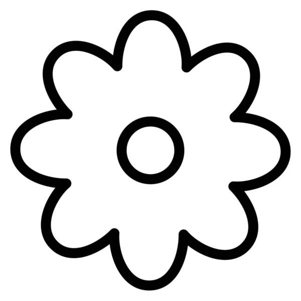 花の性質概要スタイルのアイコン — ストックベクタ