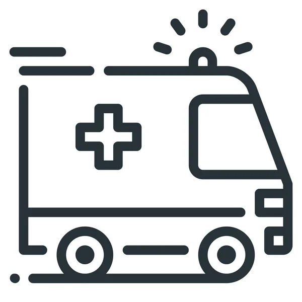 Ambulance Automobile Car Icon — Stock Vector