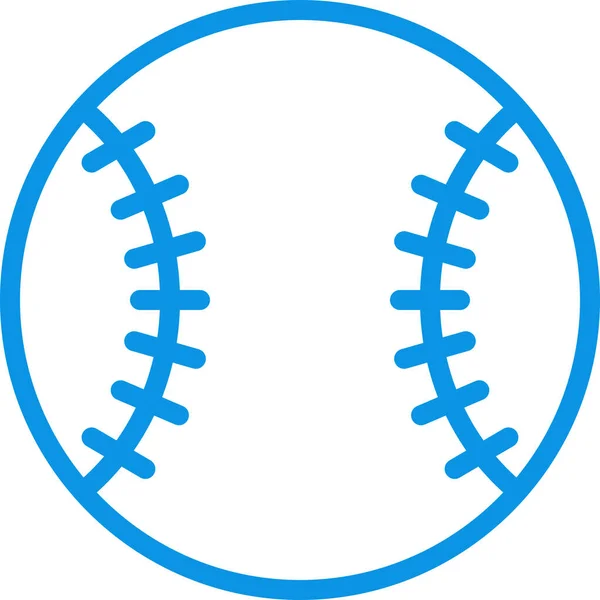 Иконка Бейсбола Стиле Абриджа — стоковый вектор