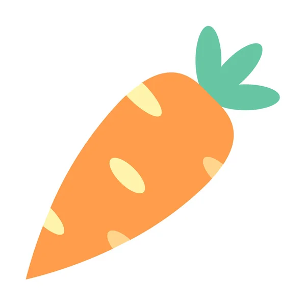Икона Моркови Плоском Стиле — стоковый вектор
