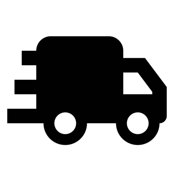 Delivery Logistic Rush Icon Solid Style — Διανυσματικό Αρχείο