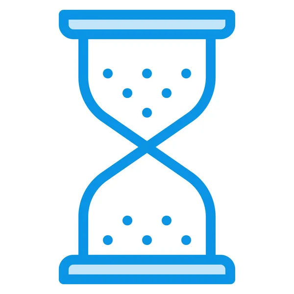Ρολόι Hourglass Άμμο Εικονίδιο Στυλ Περίγραμμα — Διανυσματικό Αρχείο