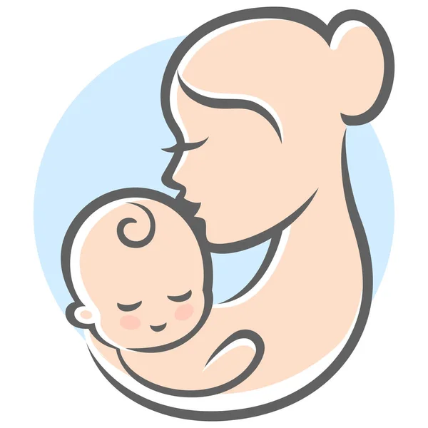 Baby Baby Care Ikon — Stock Vector