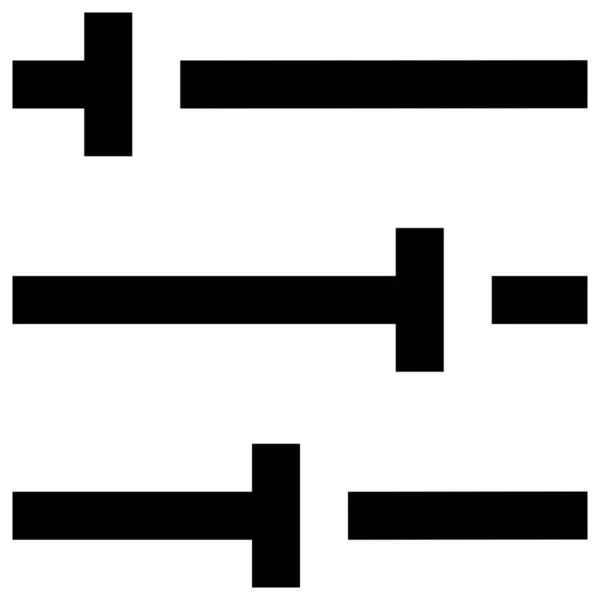 Значок Горизонтальних Параметрів Циферблатів — стоковий вектор