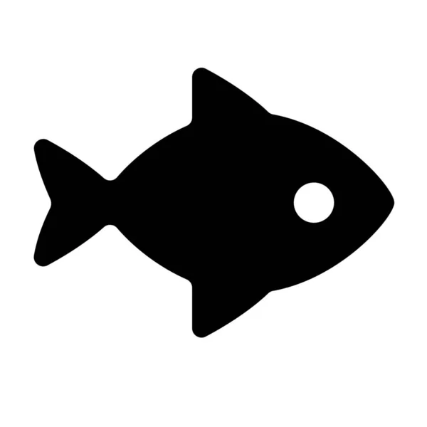 Fish Solid Hospitals Healthcare Icon Solid Style — Stock Vector