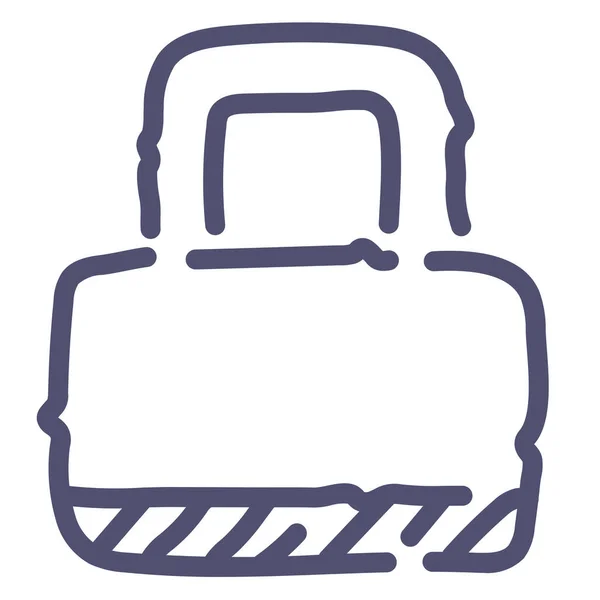 Lock Padlock Password Icon Outline Style — Stock Vector