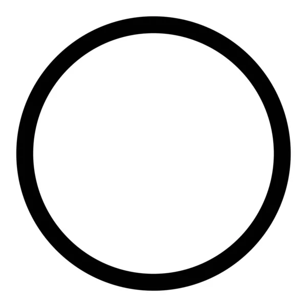 Κύκλο Γύρο Εικονίδιο Περίγραμμα Στυλ Περίγραμμα — Διανυσματικό Αρχείο