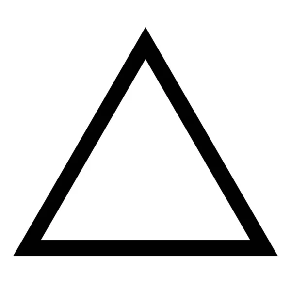 Forma Triangolo Icona Outline Stile Outline — Vettoriale Stock