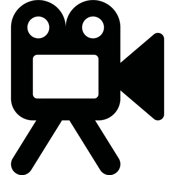 Kamera Video Stativ Symbol Outline Stil — Stockvektor