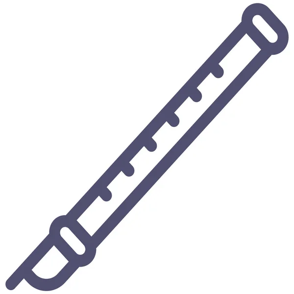 Ícone Música Instrumento Flauta Estilo Esboço —  Vetores de Stock