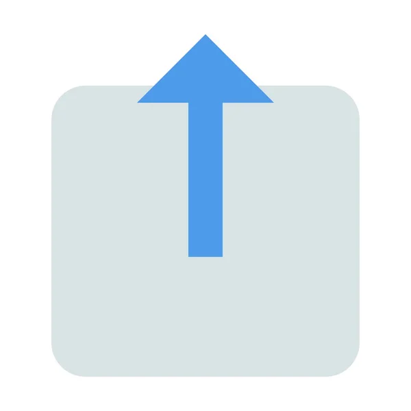 Share Upload Flat Icon Flat Style — Stockvektor