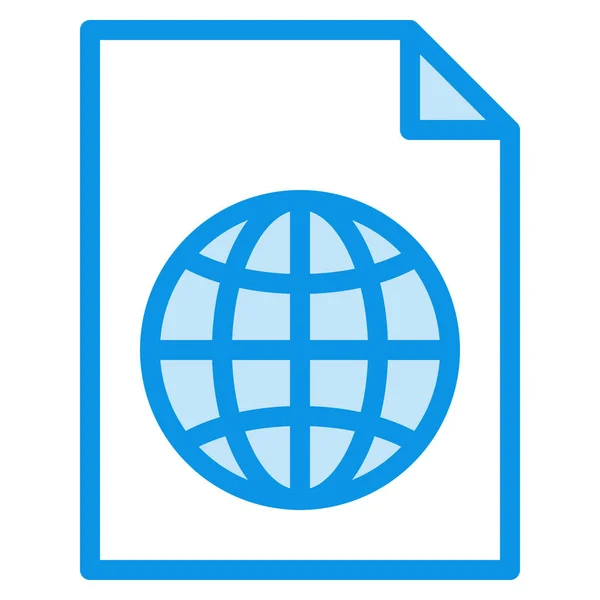 Archivo Icono Idioma Global Estilo Esquema Rellenado — Vector de stock