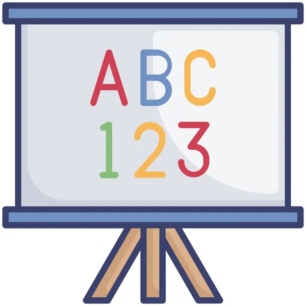 Alphabet Éducation Lecture Icône — Image vectorielle
