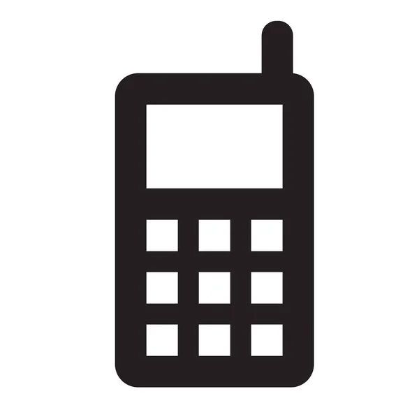 Icône Cellulaire Téléphone Portable Dans Style Solide — Image vectorielle