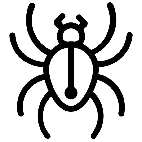 Bug Inseto Aranha Ícone Estilo Esboço —  Vetores de Stock