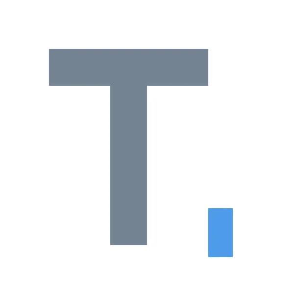 フォント変換フラットスタイルのテキストアイコン — ストックベクタ