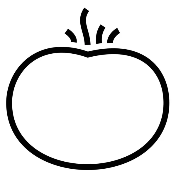 Tomate Vegetal Icono Del Esquema Estilo Del Esquema — Vector de stock