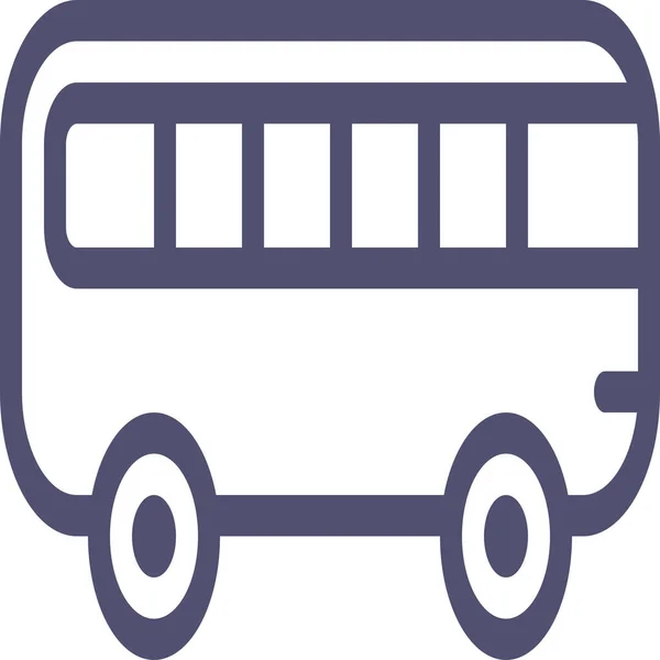 Otobus Taşıma Simgesi Taslak Biçimi — Stok Vektör