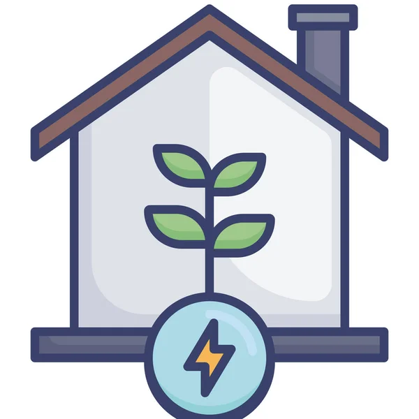 Ikona Růstu Energetické Zahrady — Stockový vektor