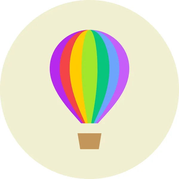 Икона Воздушного Шоу Baloon Стиле Flat — стоковый вектор