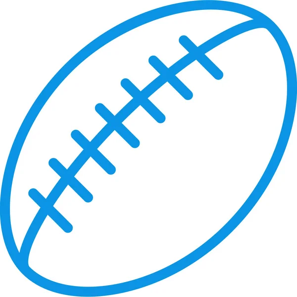 American Football Sport Ikone Outline Stil — Stockvektor