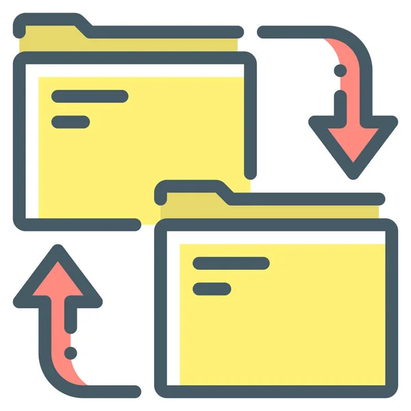 文件管理器同步图标 — 图库矢量图片