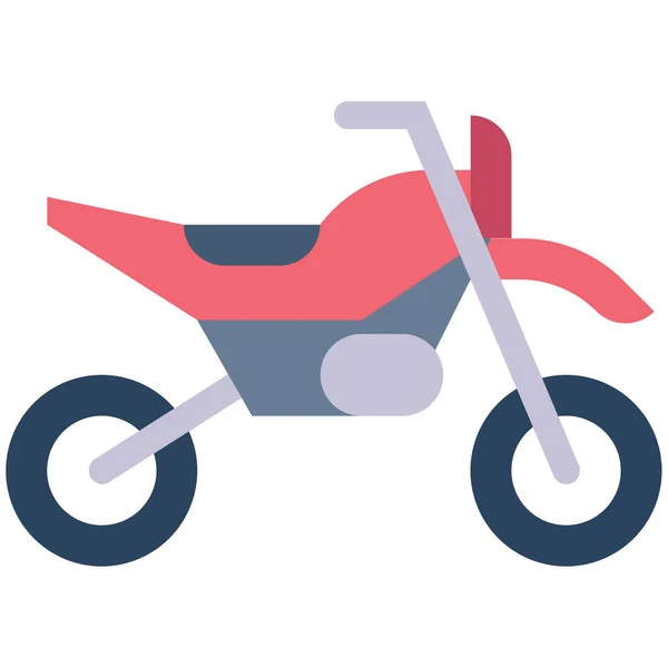 Bike Dirt Motorbike Icon Vozidla Způsoby Dopravy Kategorie — Stockový vektor