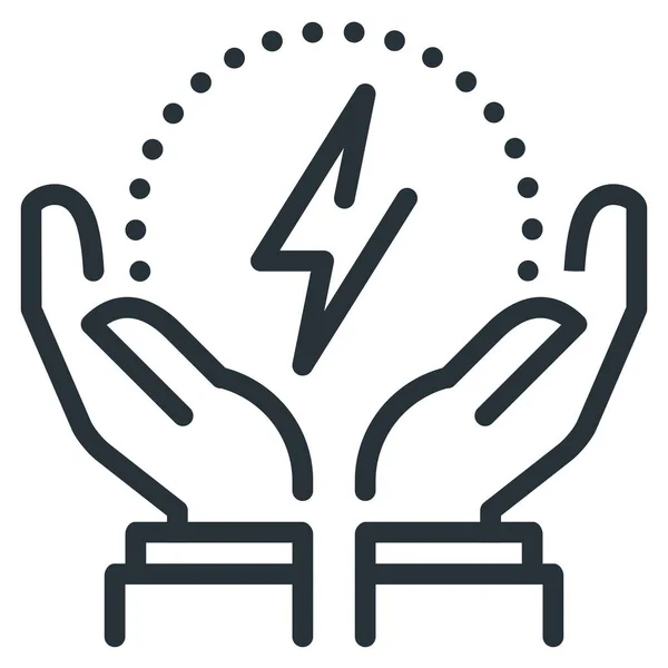 Control Efficiency Energy Icon — Stock Vector